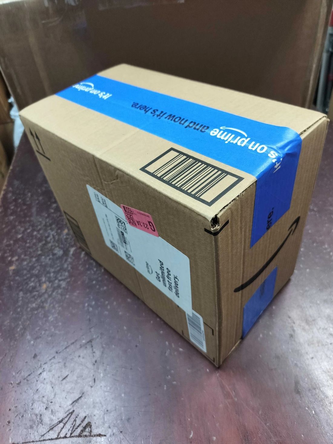 Real package received at Miami Cruise Box locker
