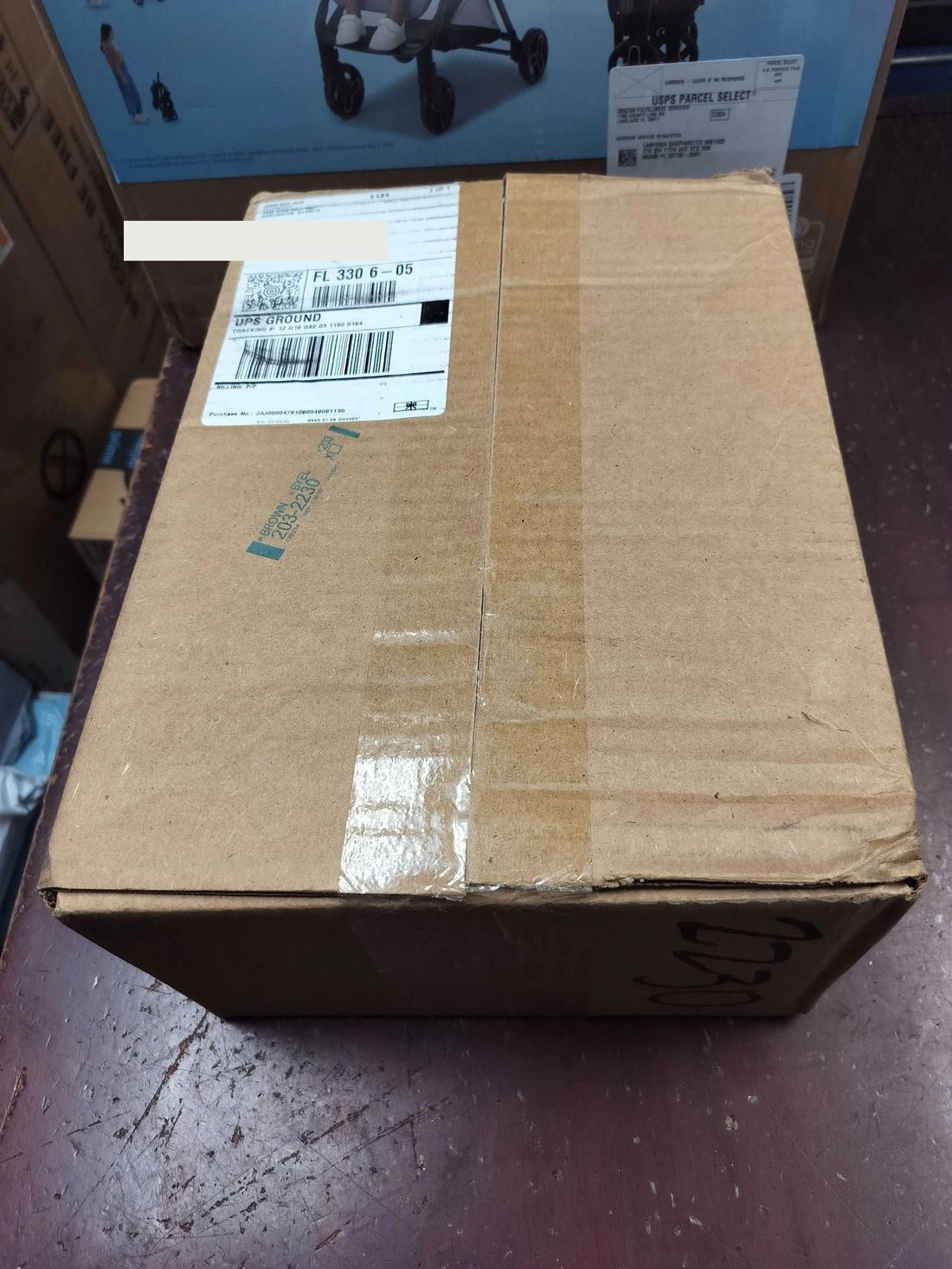 Real package received at Miami Cruise Box locker